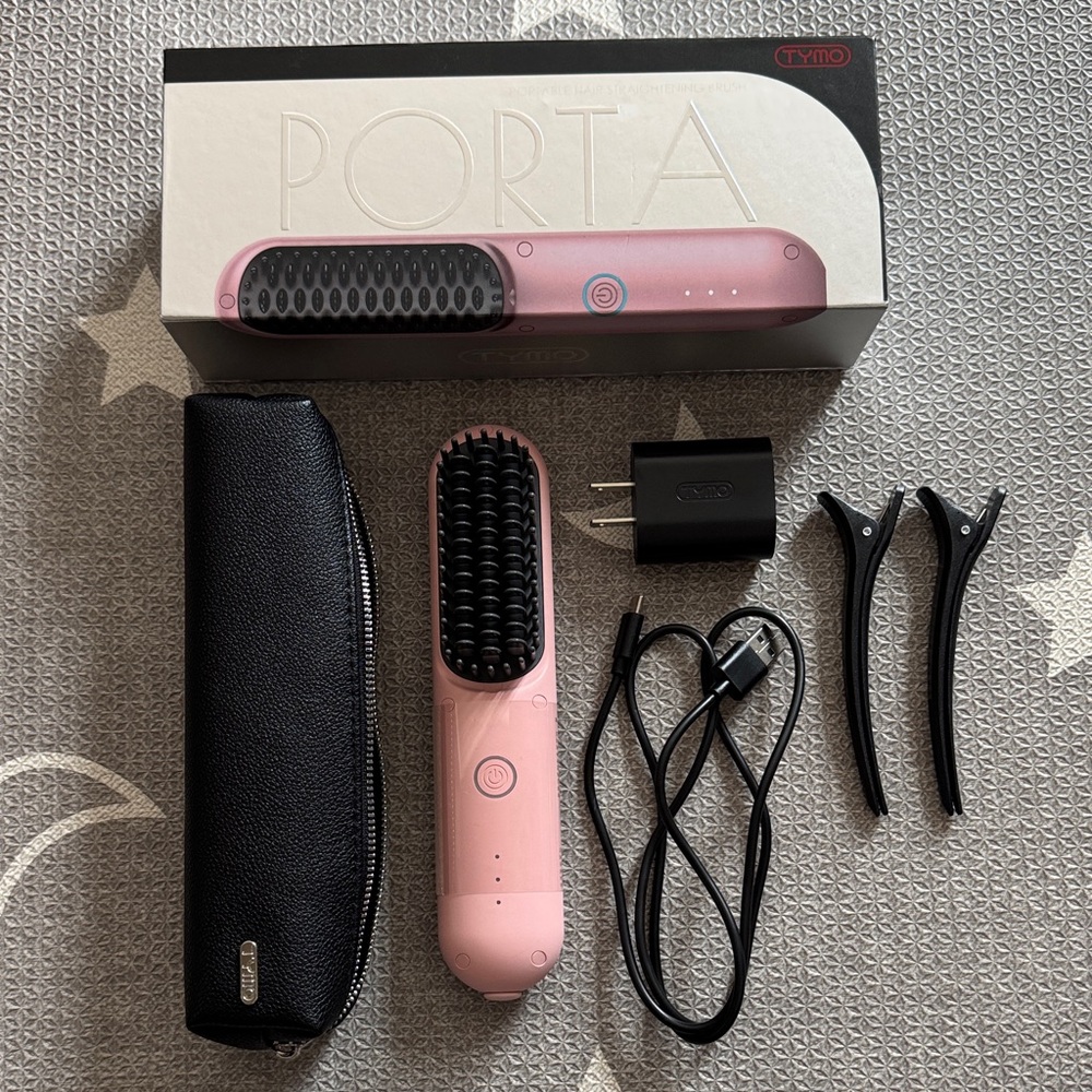 TYMO Pink Hair Straightening Brush